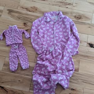 Cute Bunny Pajama's - Girls Size 7